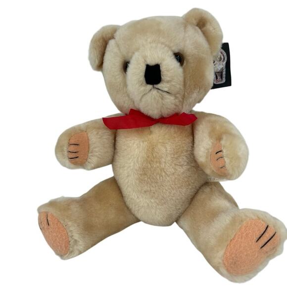 Frank's Nursery Craft Teddy Bear Tan Jointed Carnival Antique Style 12 Inch #3 - Picture 1 of 12
